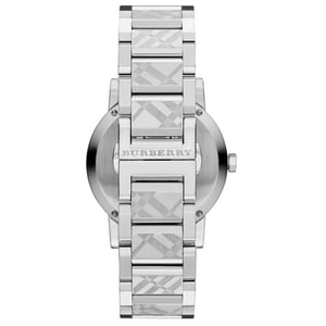 Burberry BU9037 The City Gegraveerd Geruit Stalen Unisex Horloge