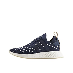 Adidas NMD_R2 Primeknit damskor i marinblå träningsskor