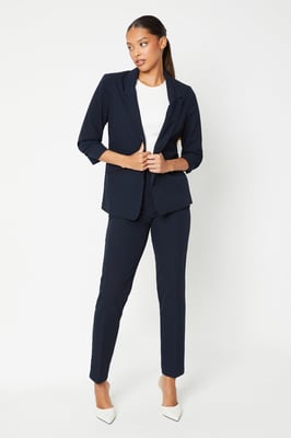 Ruched Sleeve Blazer