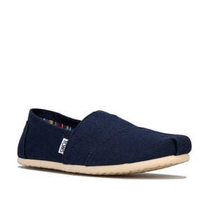 Toms Classics Canvas Pumps i marinblå för män