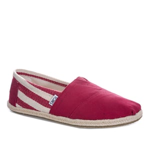 Toms University Classic Alpargata Red Damskor