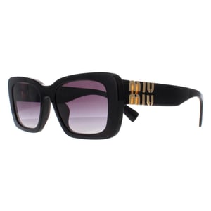 Miu Miu Rectangle Womens Black Grey Gradient MU07YS