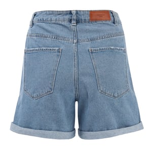 Vero Moda Nineteen damesshort met hoge taille en losse pasvorm in lichtblauw