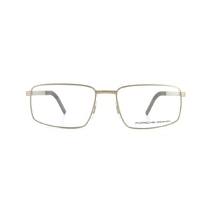 Porsche Design rechthoekig licht goudherenglazen frames