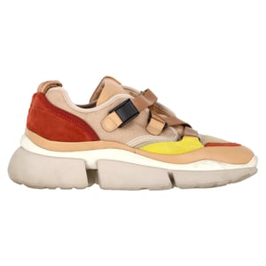 Chloé Sonnie Low-Top Sneakers in Multicolor Leather and Mesh