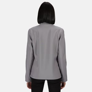Regatta - Dames Ablaze Printable Softshell Jas (Steengries/Zwart)