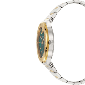 Versace VEVI00420 Men's Watch Greca Two-Tone Green Dial