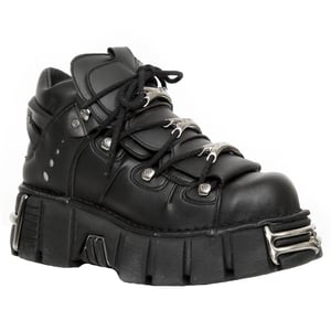 New Rock Unisex veganistisch lederen gotische laarzen - M-106-VS1