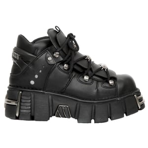 New Rock Unisex veganistisch lederen gotische laarzen - M-106-VS1