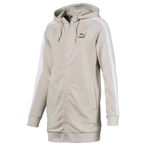 Puma Kiss Artica T7 Lange Mouw Zip Up Vrouwen Beige Hooded Track Jacket 577425 45