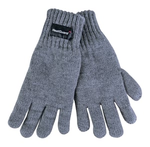 Thinsulate - Childrens Knitted Gloves | Boys Thermal Winter Gloves - Grey