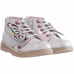 Kickers Hi Classic Barn Vit Stövlar