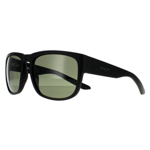 Dragon Square Mens Matte Black G15 Green Sunglasses
