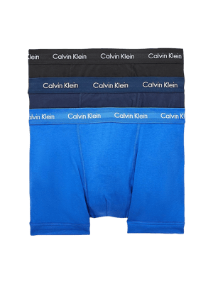 Calvin Klein Mens Cotton 3 Pack Trunks