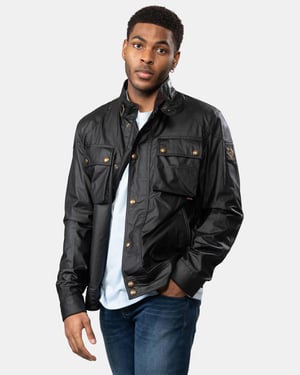Belstaff Racemaster Mens Waxed Cotton Compact Field Jacket
