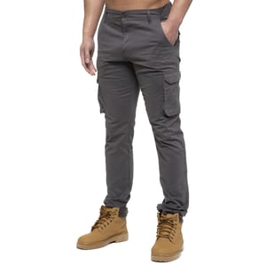 Enzo | Heren Cargo Broek - Grijs