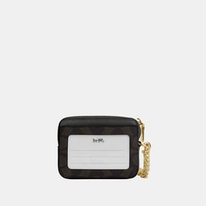 Zip Card Case in Signature Canvas