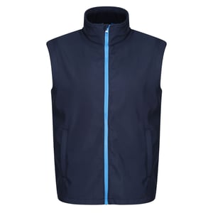 Regatta Professional Heren Ablaze Soft Shell Bodywarmer (Marine / Frans Blauw)