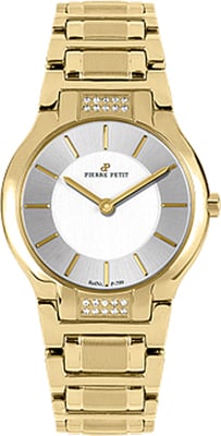 Pierre Petit: Womens Serie Laval Silver Watch