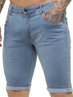 Kruze van Enzo | Heren Skinny Fit Denim Shorts