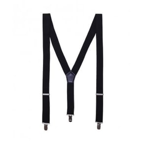 Premier Mens Clip On Braces (Black)