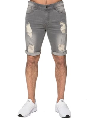 Mens Ripped Skinny Shorts