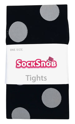 Sock Snob - Färgade 80 denier ogenomskinliga mode-strumpbyxor för damer - Big Spot