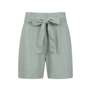 Mountain Warehouse Dames/Dames Oatley Linnen Blend Korte Broek (Kaki Groen)