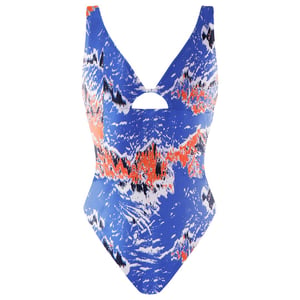 Gymshark Milieuvriendelijk Damesbadpak Blauw/Oranje