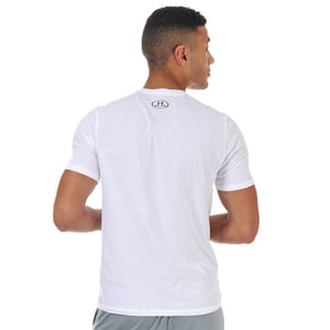 Men's Under Armour Sportstyle Left Chest Short Sleeve T-Shirt in White