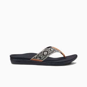 Spring Woven Black/White Sandal