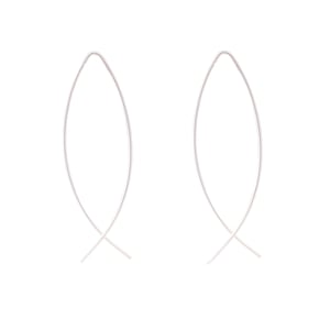 Luxenter essentiële oorbellen in 925 sterling zilver met gerhodineerde afwerking