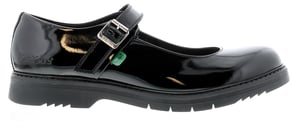Women's Kickers Finley Patent Shoes in Black