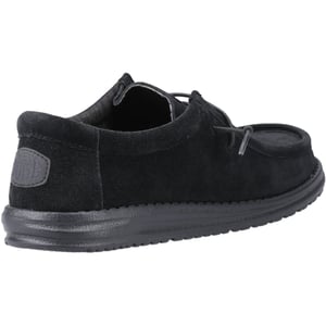 HEYDUDE Wally Suede Heren Zwart Bootschoenen