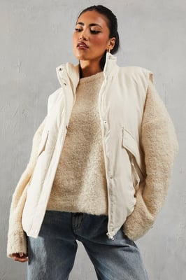Padded Puffer Zip Pocket Gilet