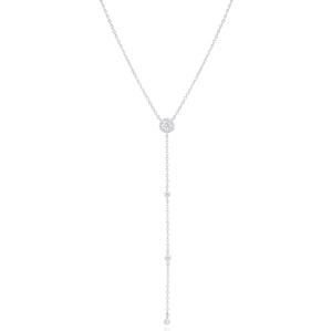 Gena.paris 'The One' Dames 925 Sterling Zilveren Ketting - Zilver GC1597-W