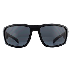 Tommy Hilfiger Wrap Mens Mattele Zwart grijze zonnebril