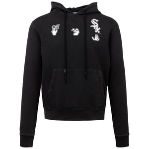 Off-White X MLB Chicago White Sox Slim Fit Black Hoodie