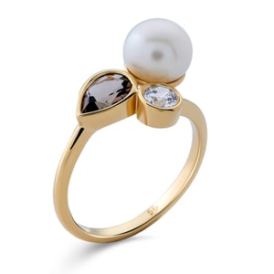 Orphelia Women's 925 Sterling Silver Ring - Gold ZR-7498/G