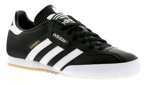 Adidas Samba Super Black Textile Leather Indoor Soccer Shoes Trainers