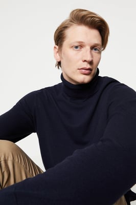 Cotton Rich Roll Neck Jumper