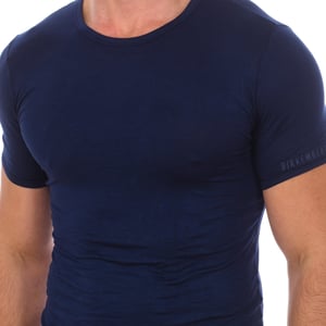 Mode Bamboe T-shirt korte mouw BKK1UTS03SI man