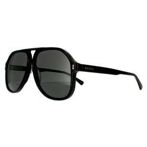Gucci Aviator Mens Black Grey Sunglasses