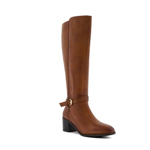 Dune 	Ladies Trusti 2 - Buckle Heeled Knee High Boots