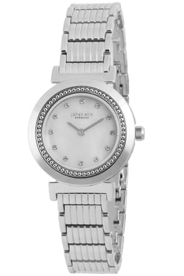 Johan eric: djursland, women's, mop dial watch, swarovski crystal indices, stainless steel case.....