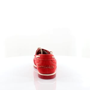 Timberland Classis Boat 2 Eye Red Leather Lace Up Womens Boat Shoes 8866R