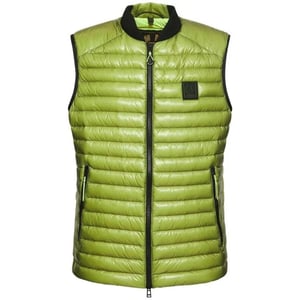 Belstaff Airframe neongeel glanzend gilet met donsvulling