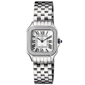 GV2 Milan Women's Swiss Quartz Silver Dial Stainless Steel Diamonds Watch