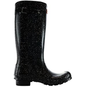 Hunter Reuze Glitter Kinder Zwart Laarzen