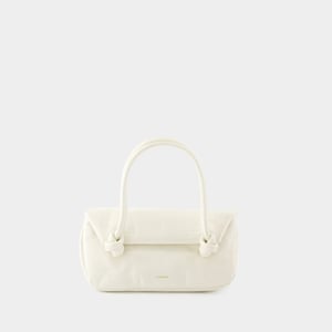 Knot Sm axelremsväska - Jil Sander - Läder - Beige